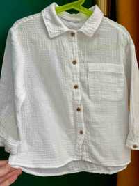 Біла муслінова сорочка 110 Zara