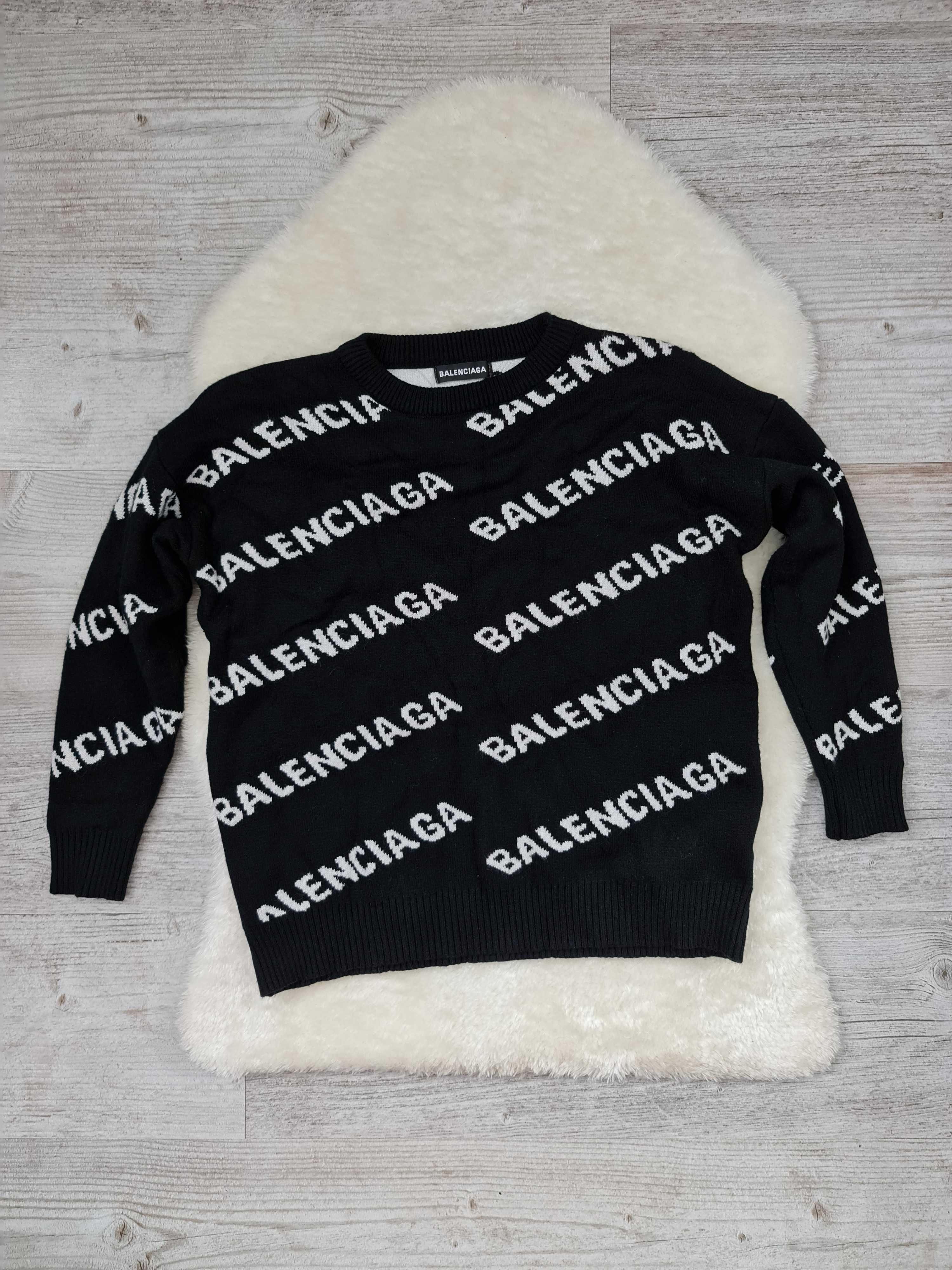 Sweter , Bluza Balenciaga Czarny Damski Rozmiar S / M