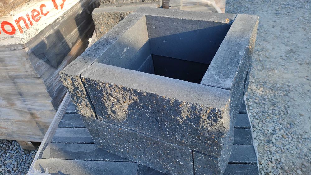 Bloczek uniwersalny do budowy grilla palisada obrzeże cegła łupana mur