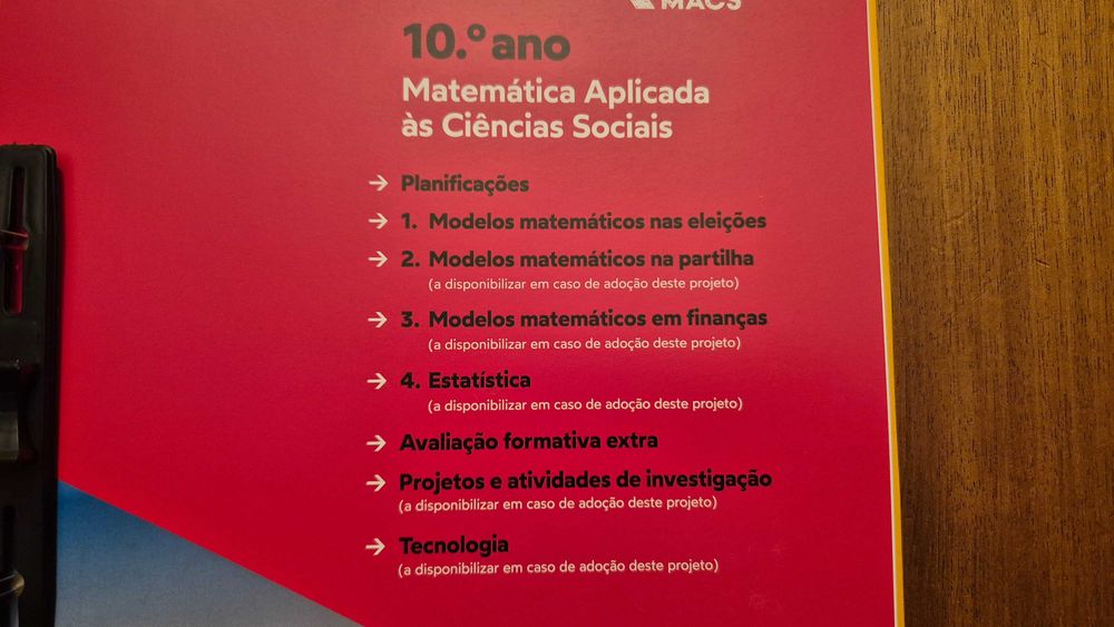Vendo Dossier do Professor e Manual de MACS "MÁXIMO" 10ºAno - NOVO!