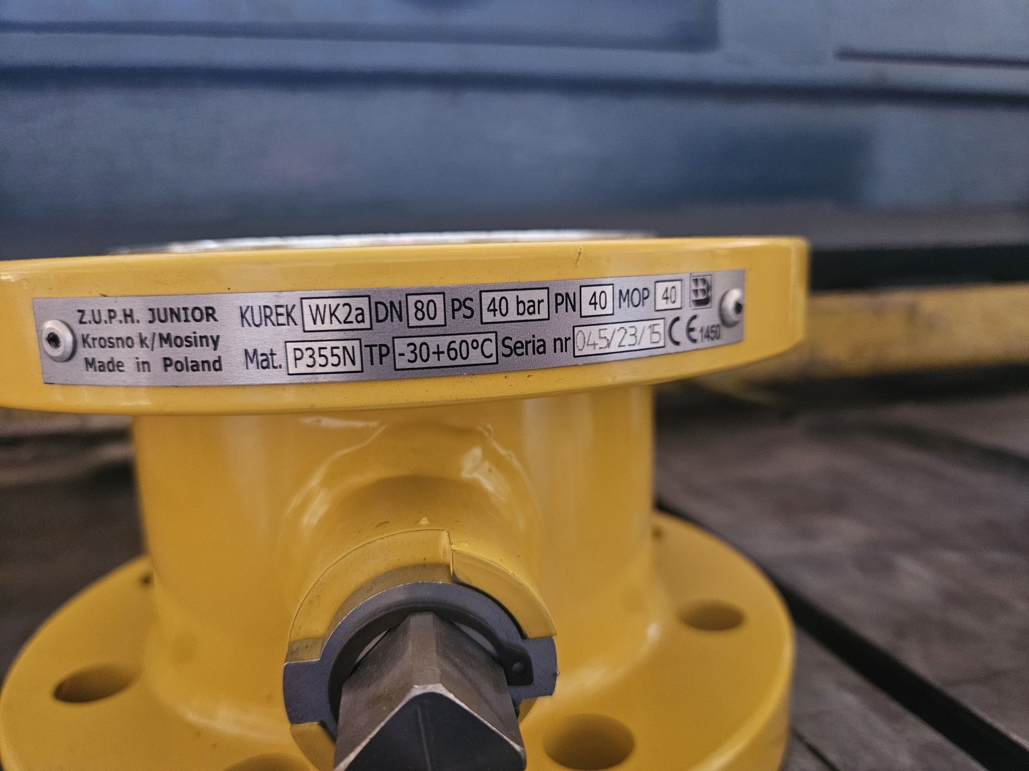Zawór gazowy dn 80 i dn 100