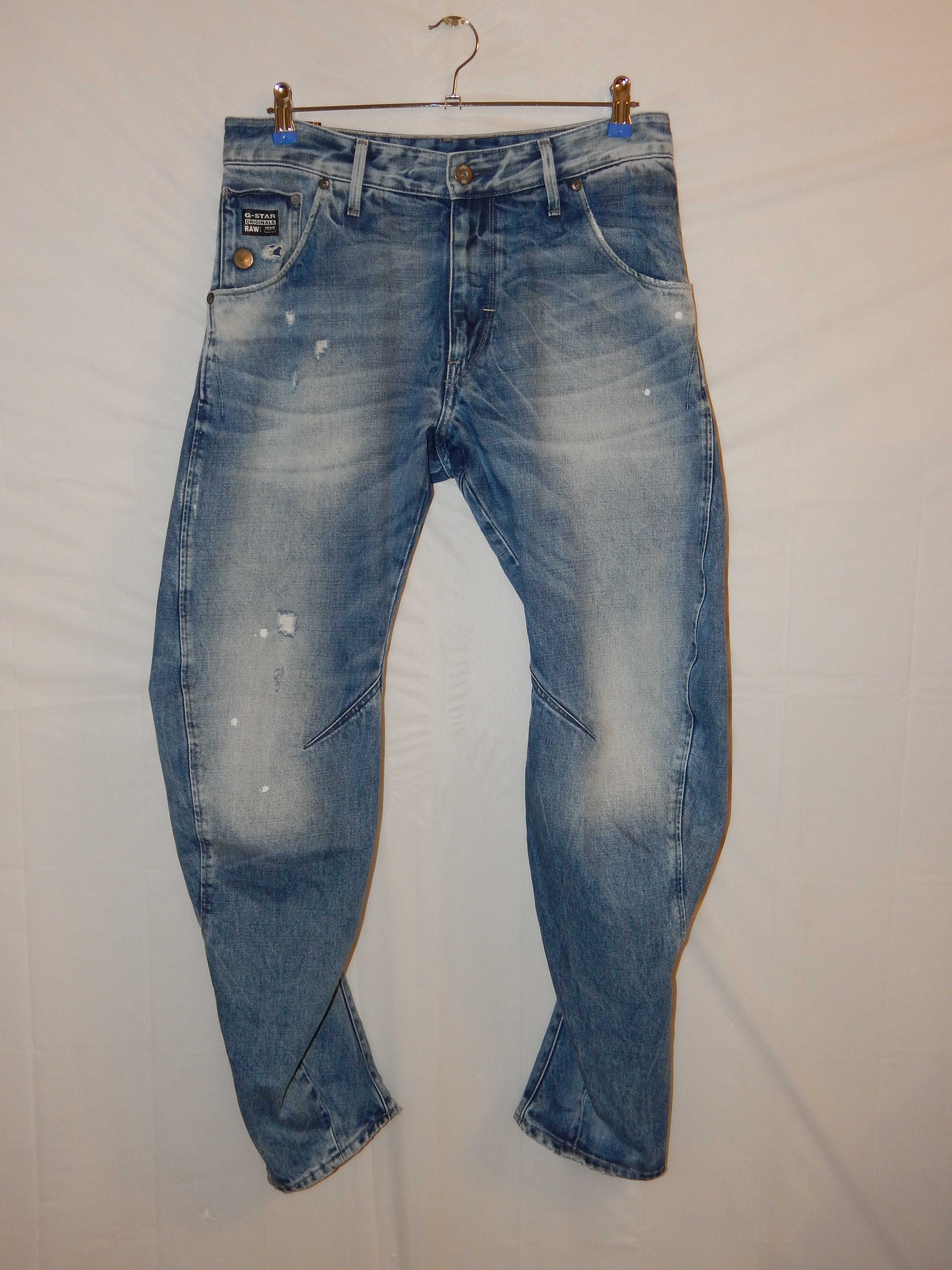 Джинсы Arc 3D Loose Tapered Leg Jean in Medium Aged Destroy G Star Raw