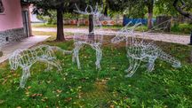 Металеві вироби з проволки Олень, Пантера, Дракон