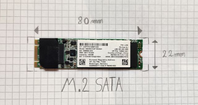 Dysk SSD 2280 M.2 SATA 180GB