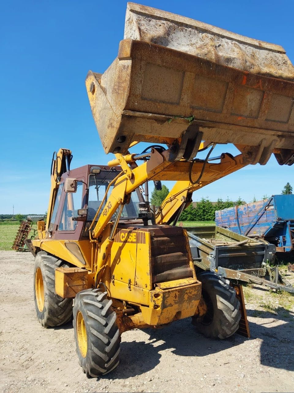 Koparko ładowarka Case 580G łyżko-krokodyl teleskop 4x4