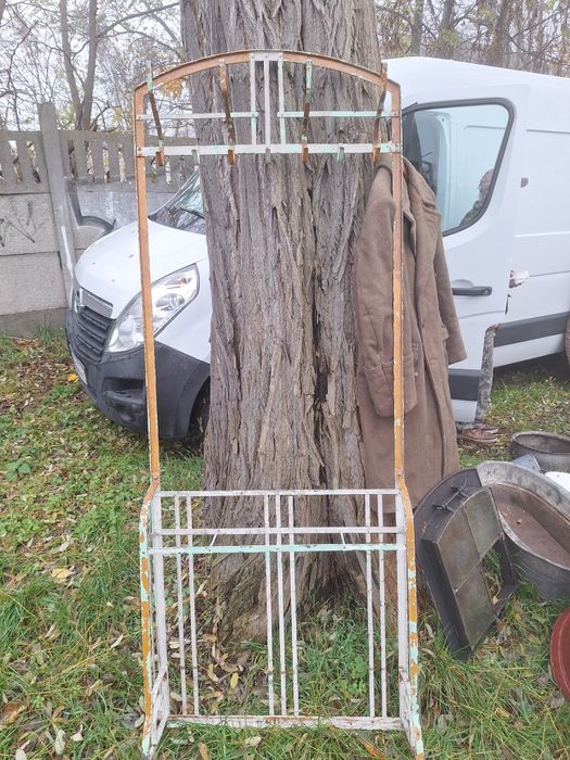 Stary wieszak na płaszcze kurtki art deco