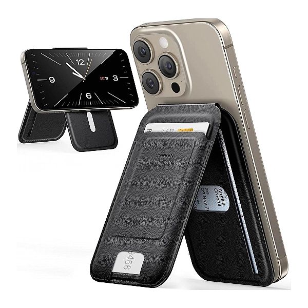Portfel Ugreen Magnetic Wallet 45165 magnetyczny MagSafe z podstawką -