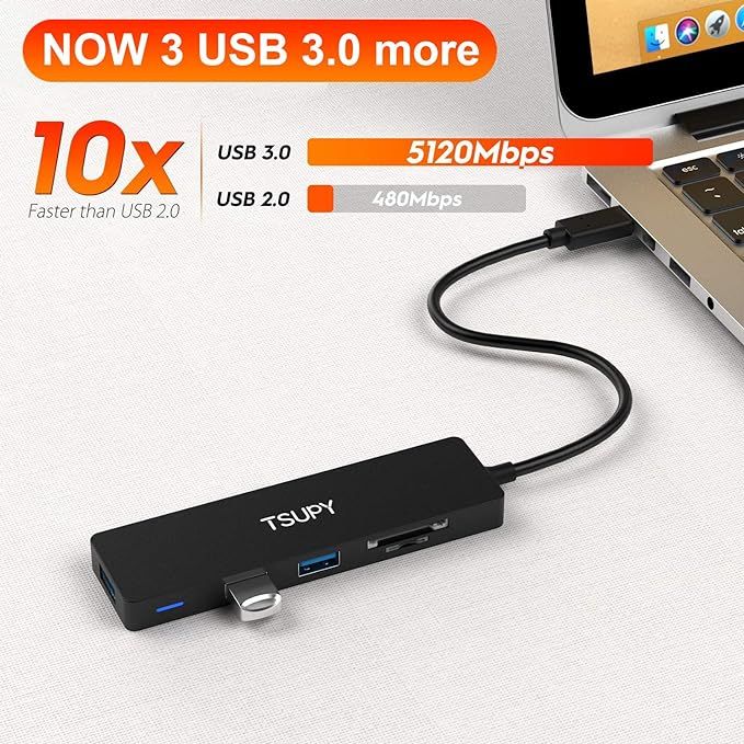 tsupy 5 w 1 adapter usb c rozdzielacz