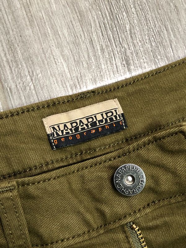 Napapijri Jeansy Męskie Khaki Logowane r. W31