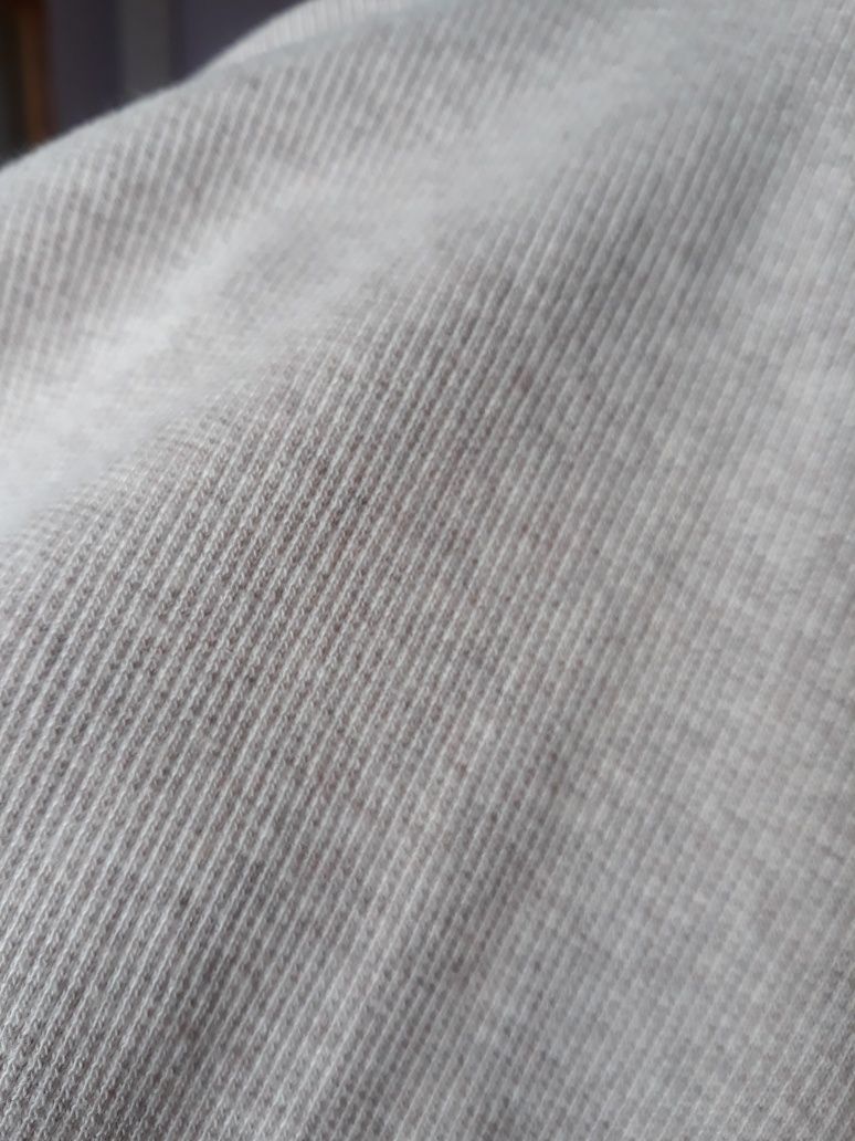 Legginsy prążkowane melanż beż damskie XS-S