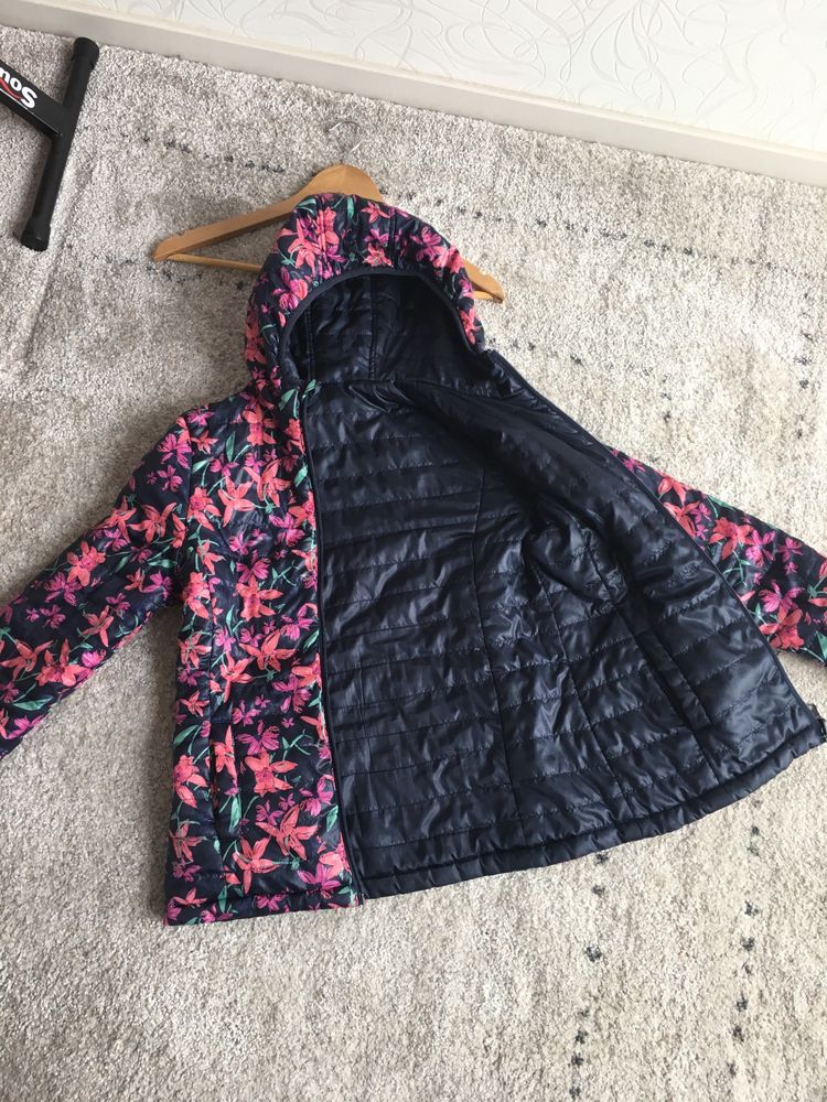 Куртка для дівчинки весна-осінь 152 см двостороння