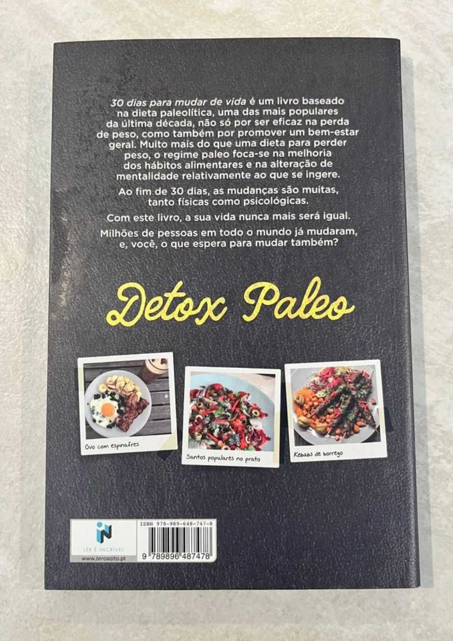 Livro 30 dias para mudar de vida Detox Paleo, de Joana Moura