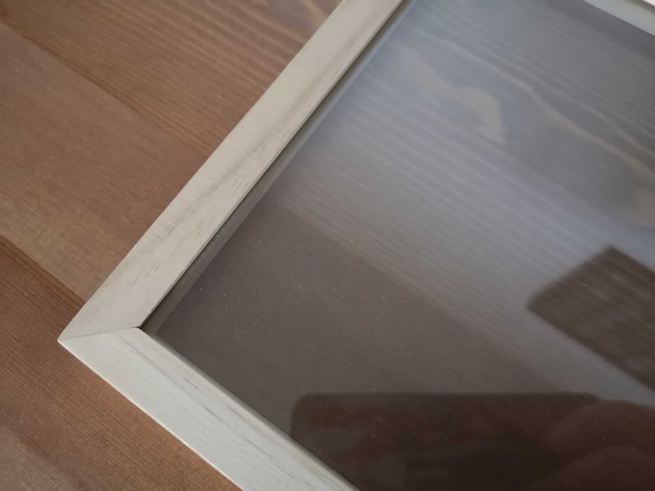 ramka 20x25cm wisząca dwustronna drewno szkło na zdjęcia
