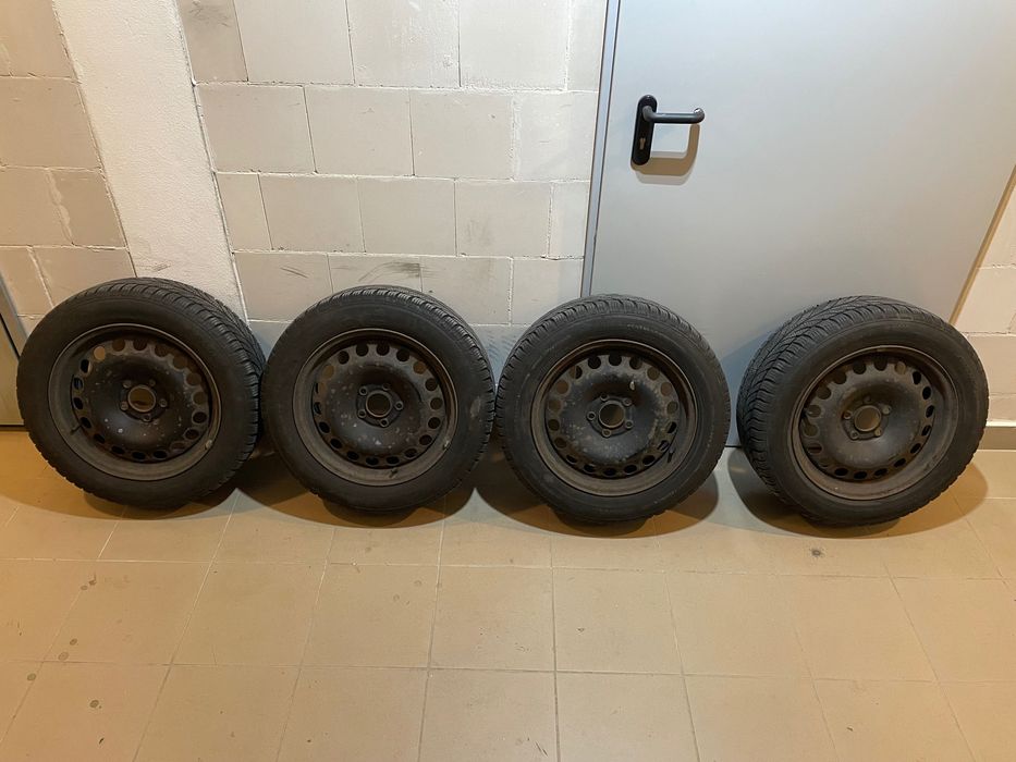 Koła felgi Opel 5x110 16 cali 6,5 J , opony 205/55/16 zimowe ,Vectra C