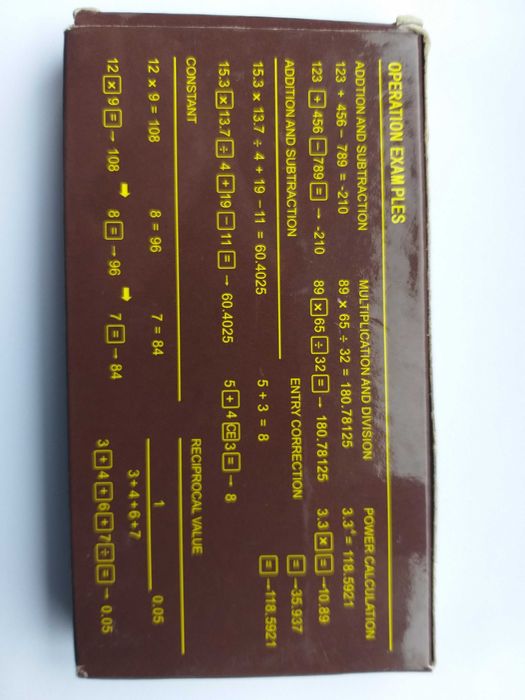 Calculadora / Máquina de calcular SOLAR em forma de chocolate Nova