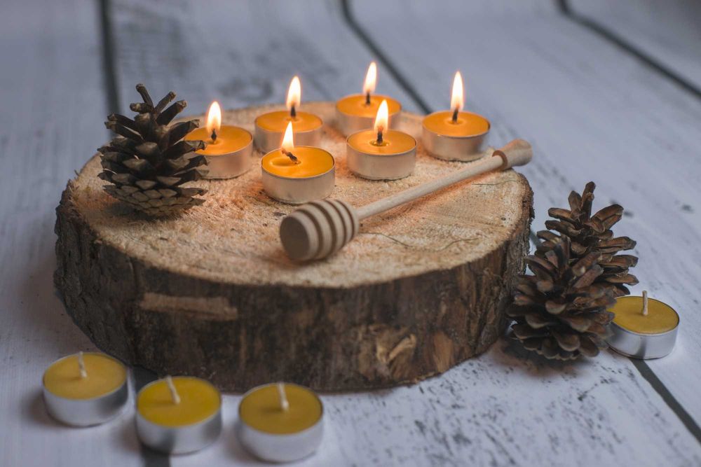 Świeca Tealight z wosku pszczelego mała