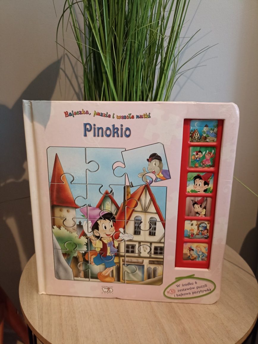 Książeczka  Pinokio z 6 puzzlami oraz melodyjkami
