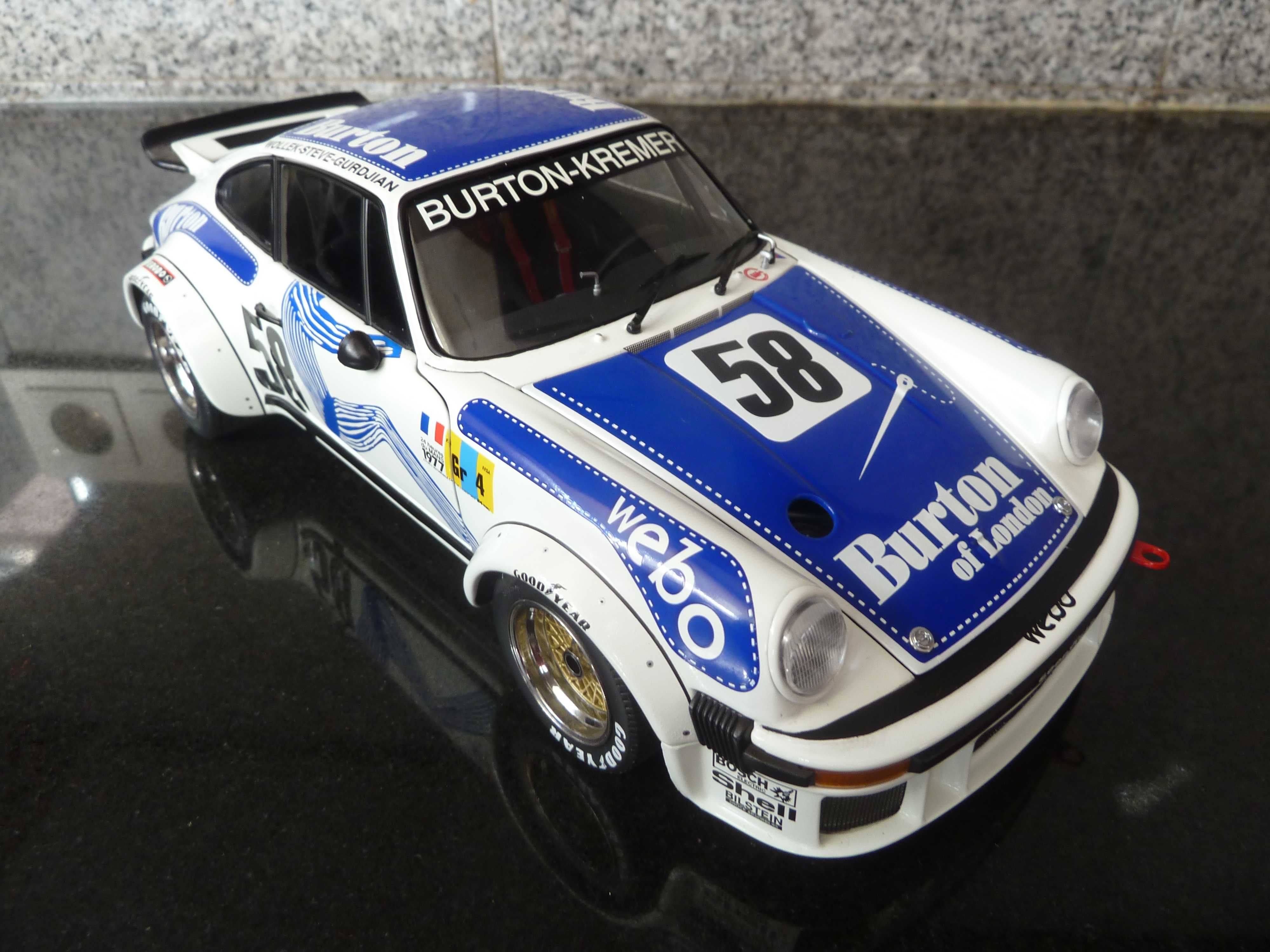 1:18 Exoto, Porsche 934 RSR, Burton, Le Mans 77, AutoArt Minichamps