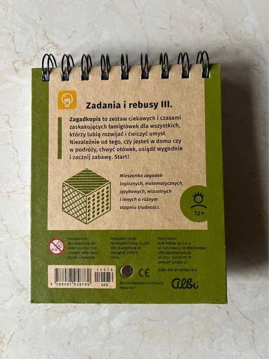 podręczny zestaw zagadkopis rozumówki zadania i rebusy do podróży albi