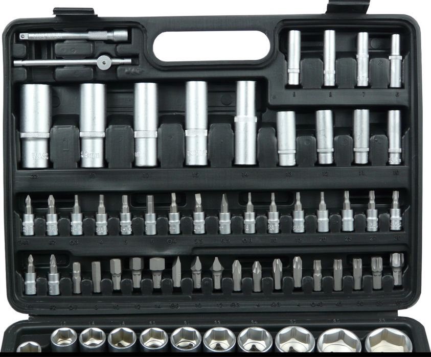 Zestaw Kluczy Nasadowych Torx Benson 108 Elementów Chrom Vanadium