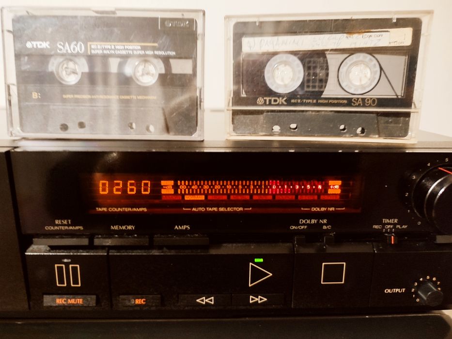 WYPRZEDAŻ! Kasety audio TDK plus magnetofon Sansui D 505 po serwisie!