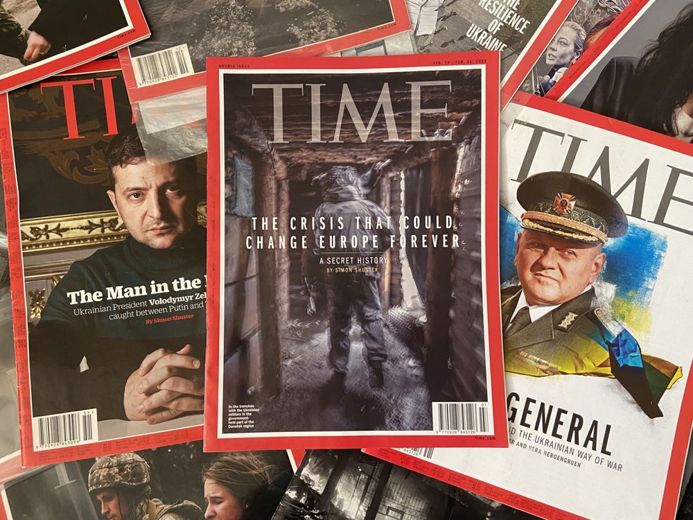 Набір 13шт. Журнал Time Magazine Зеленський, Залужний, Життя переможе