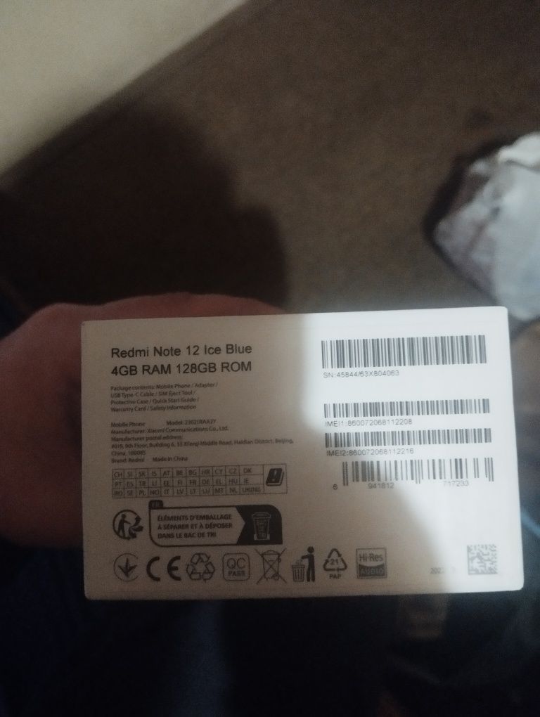 Продам  Redmi note 12 4+4/128