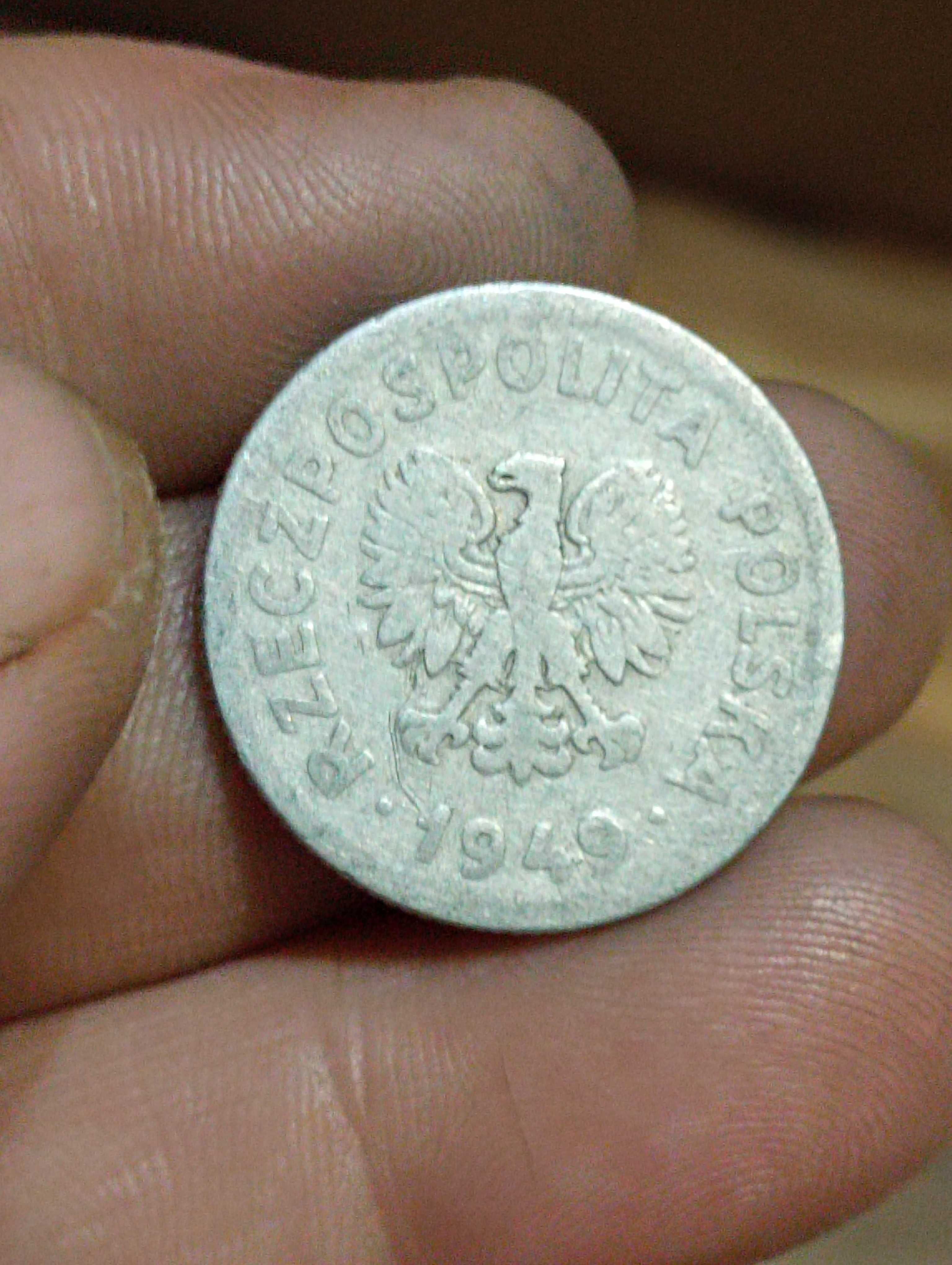 Sprzedam monete www 1 zloty 1949 rok bzm
