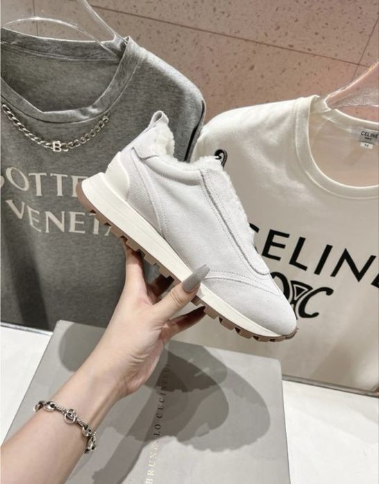 Жіночи осінні утеплені кросівки Брунелло Brunello