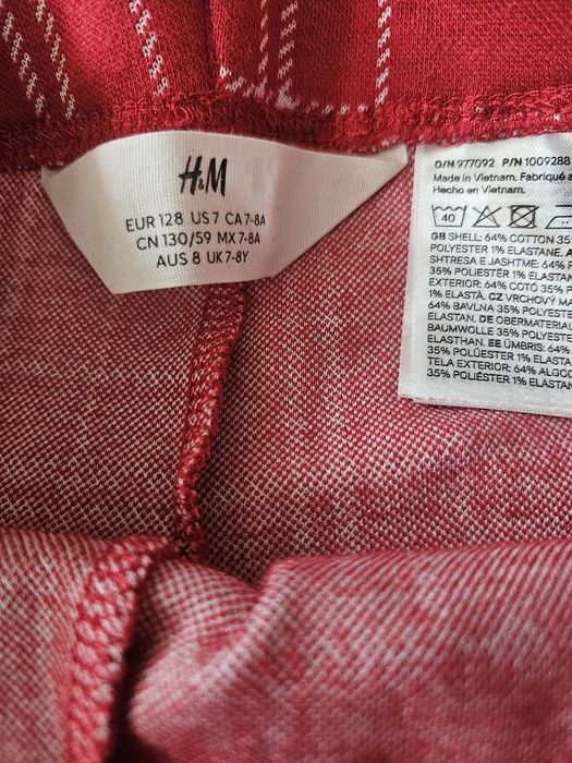 spodnie świateczne hm 128