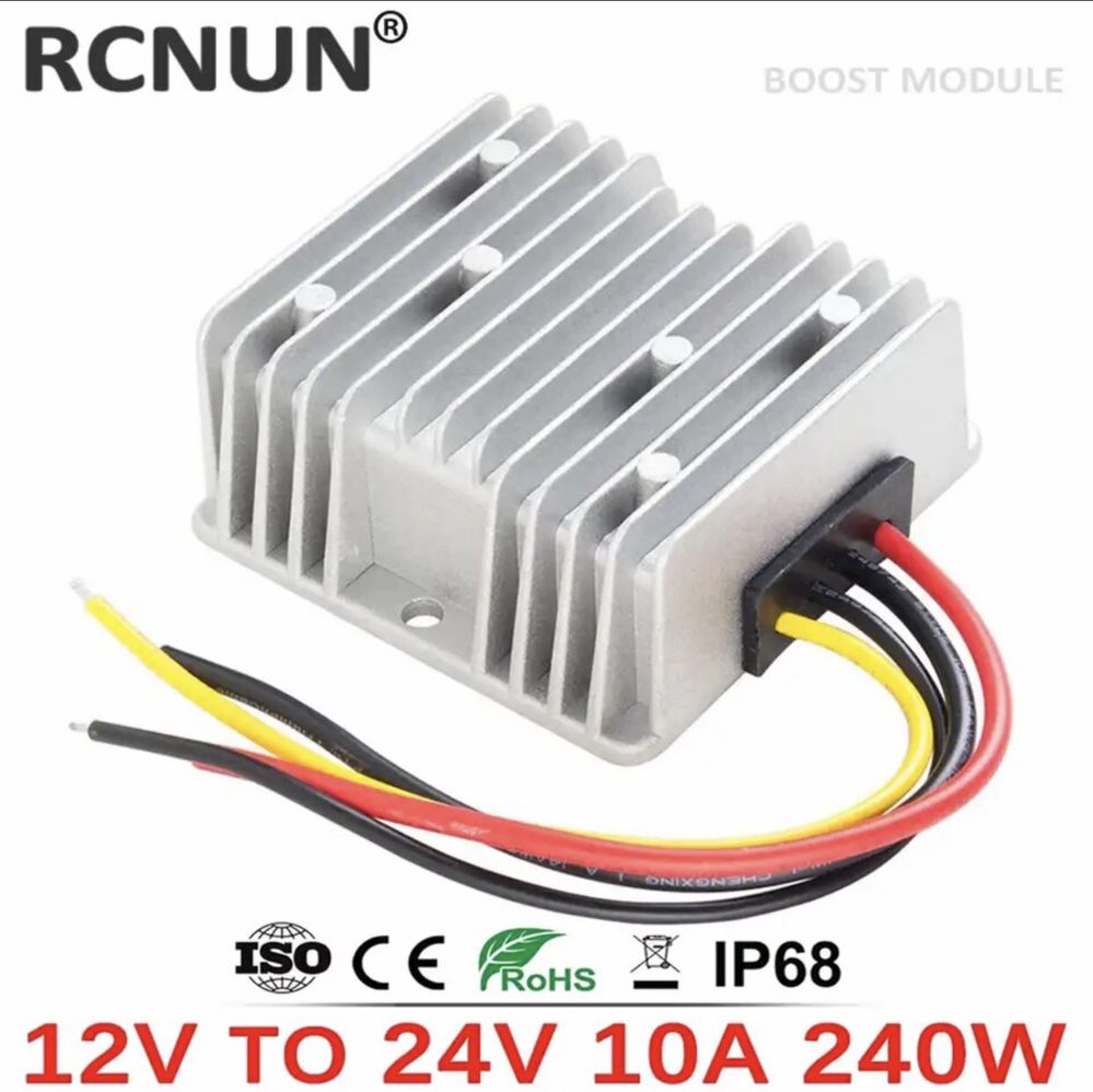 Преобразователь с 12v на 24v 5/10/15/20/25A повышающий модуль для реб