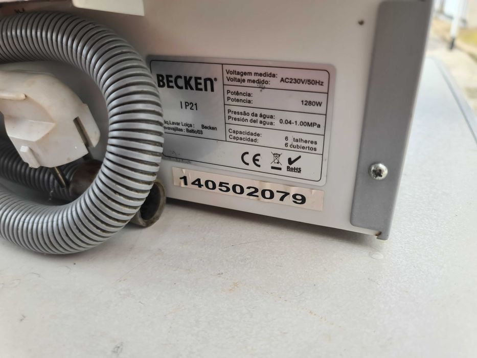 Maquina de lavar loiça Becken 6 conjuntos