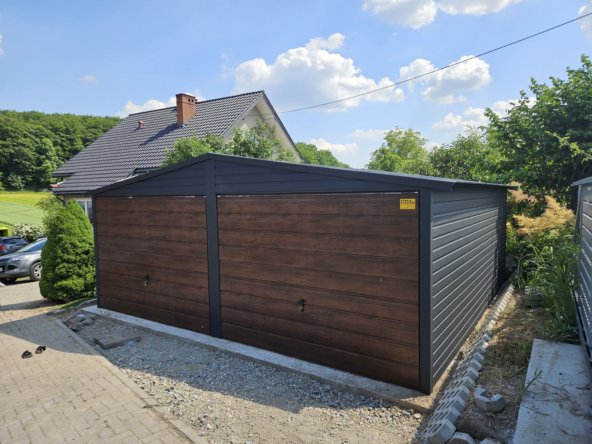 6x5.5 POD Garaze Blaszane Garaż Blaszany Blaszak Blaszaki Drewnopodobn