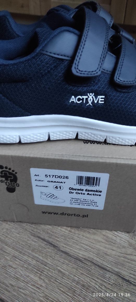 Buty damskie Dr Orto Active Granatowe Sportowe Lekkie R 41