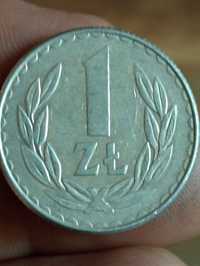 Sprzedam monetę 1 zl 1987r spłaszczona data destrukt