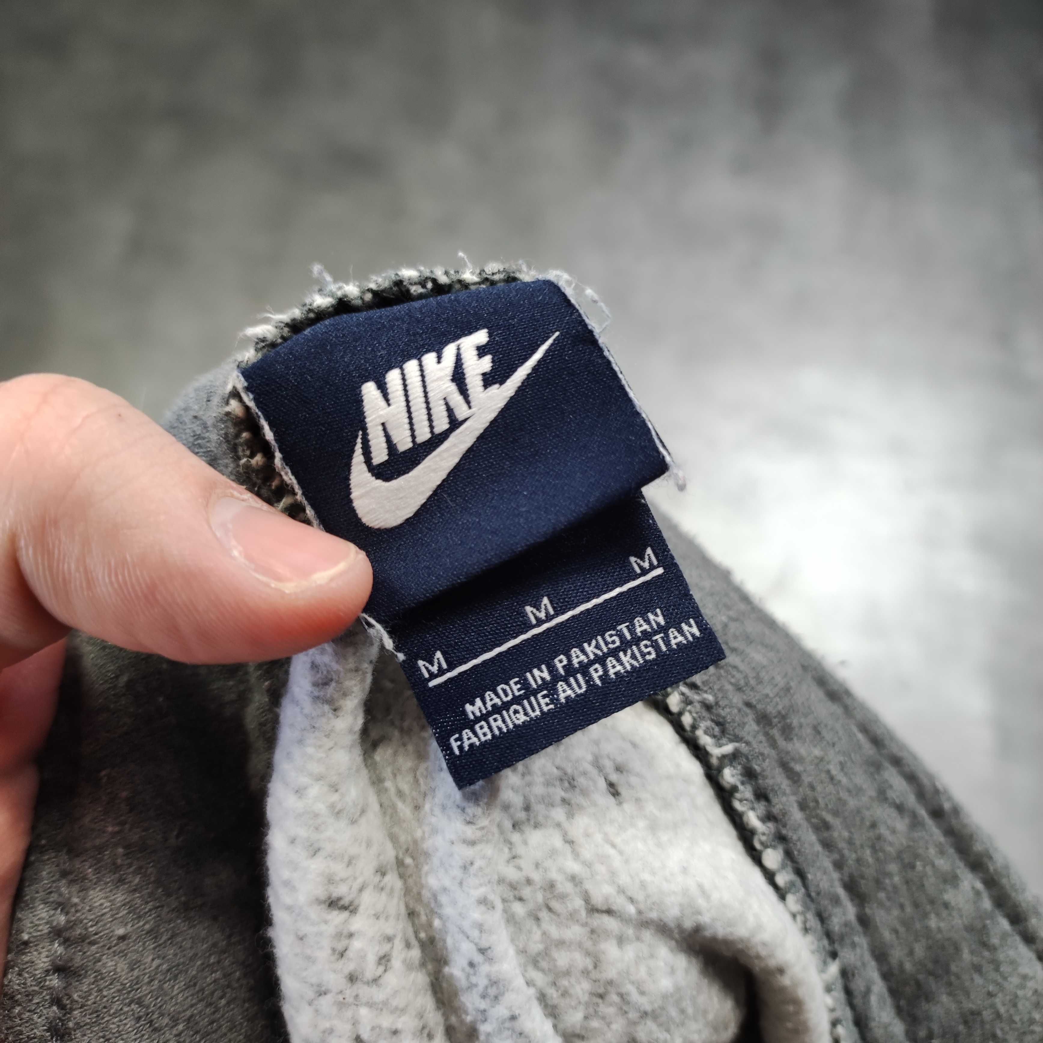 MĘSKIE Dresy Sportowe Spodnie Dresowe Szare Nike Joggery Małe Logo
