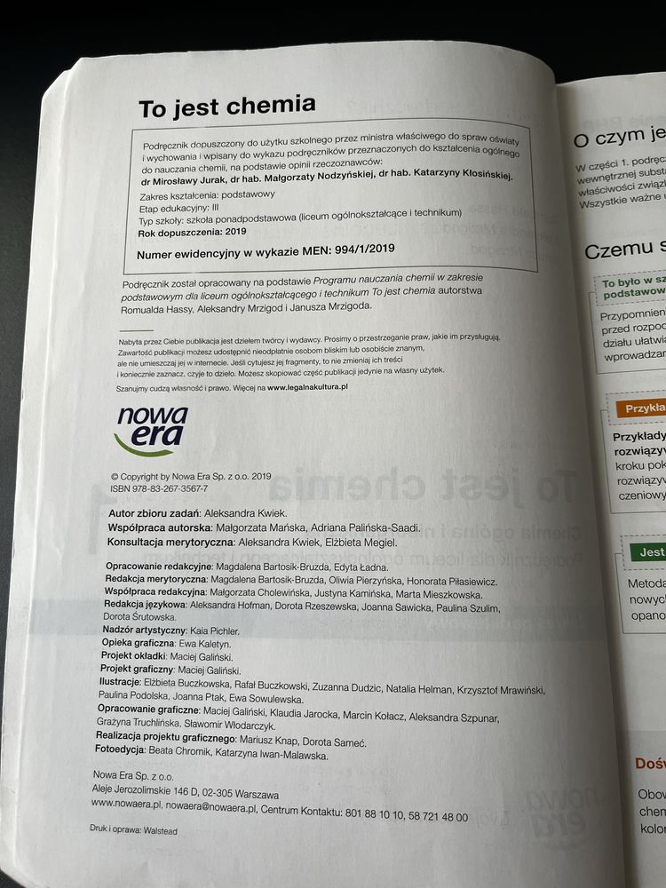 Podrecznik do chemii klasa 1