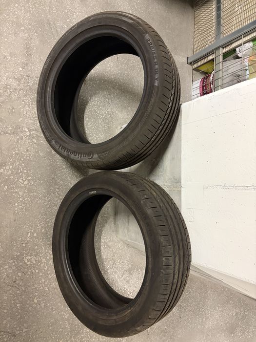 Opony używane Continental 225/45 R18 dwie sztuki