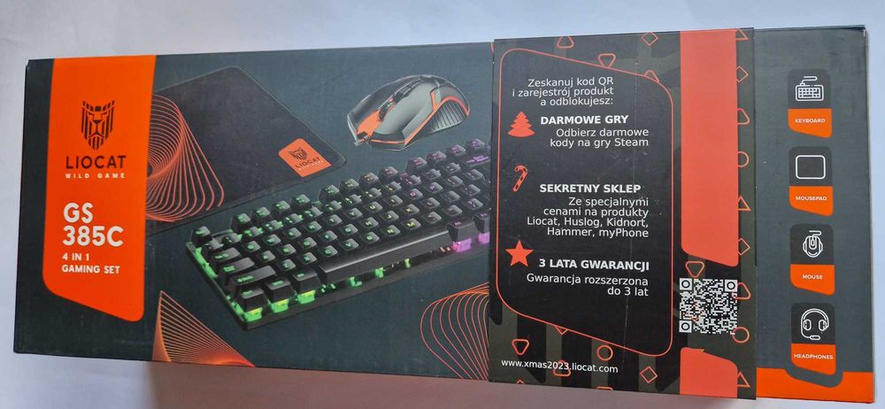 zestaw gamingowy liocat do komputera nowy