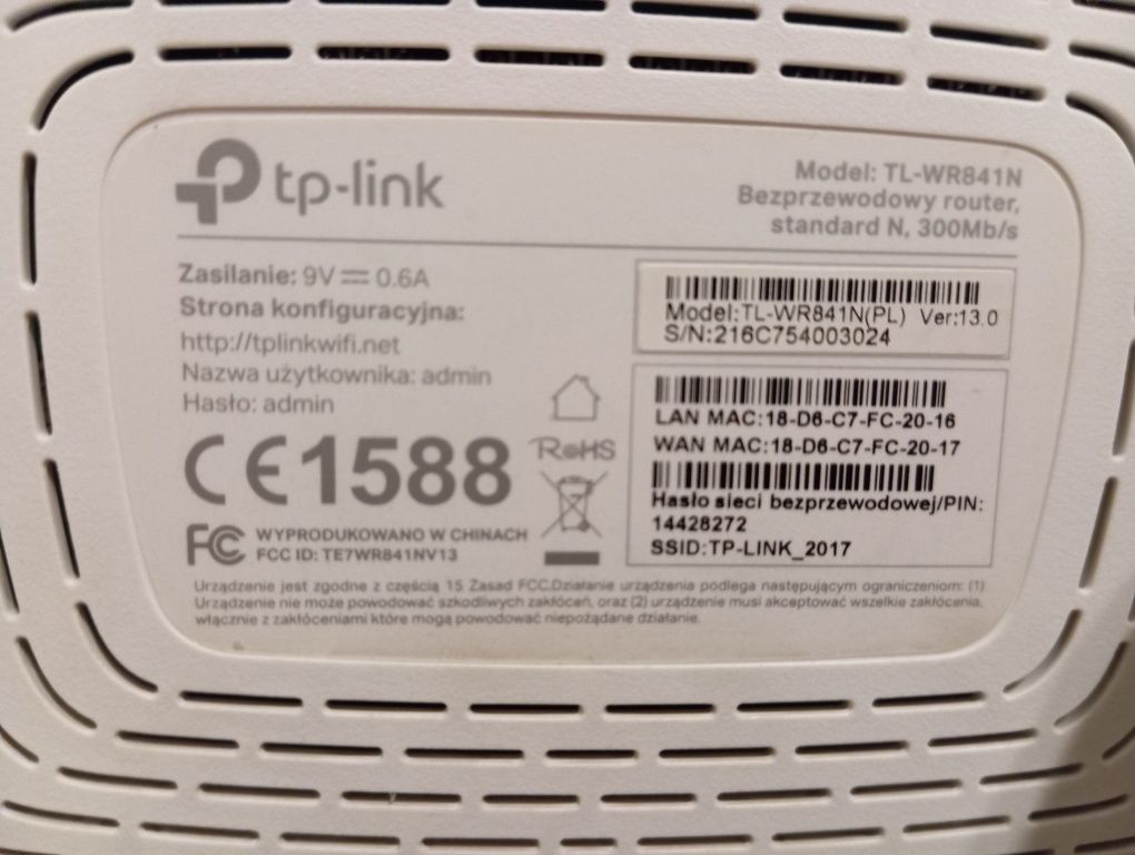 Ruter TP-Link sprawny