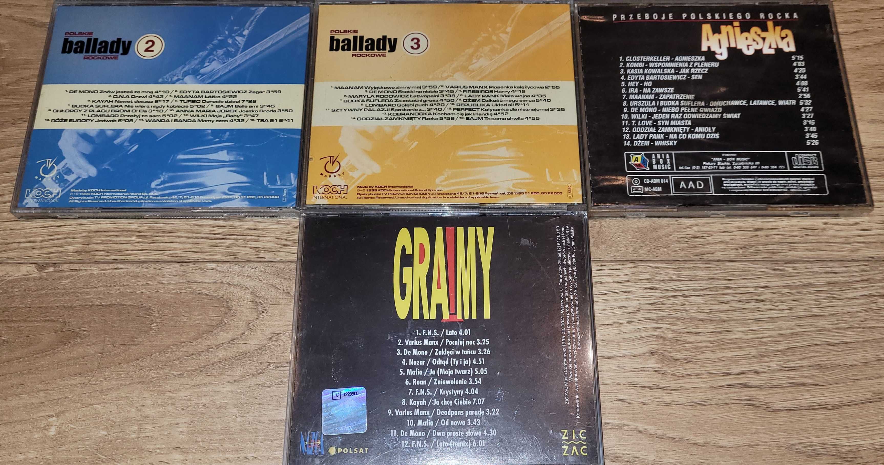 Pakiet płyt CD: Polski Rock  Gramy, Przeboje składanki UNIKATY! (273)