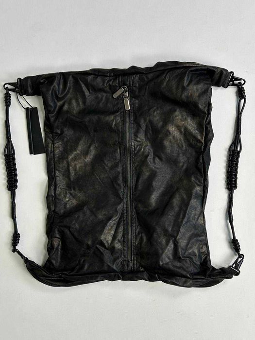 Шкіряна Сумка-рюкзак чорна black shopping bag черный рюкзак