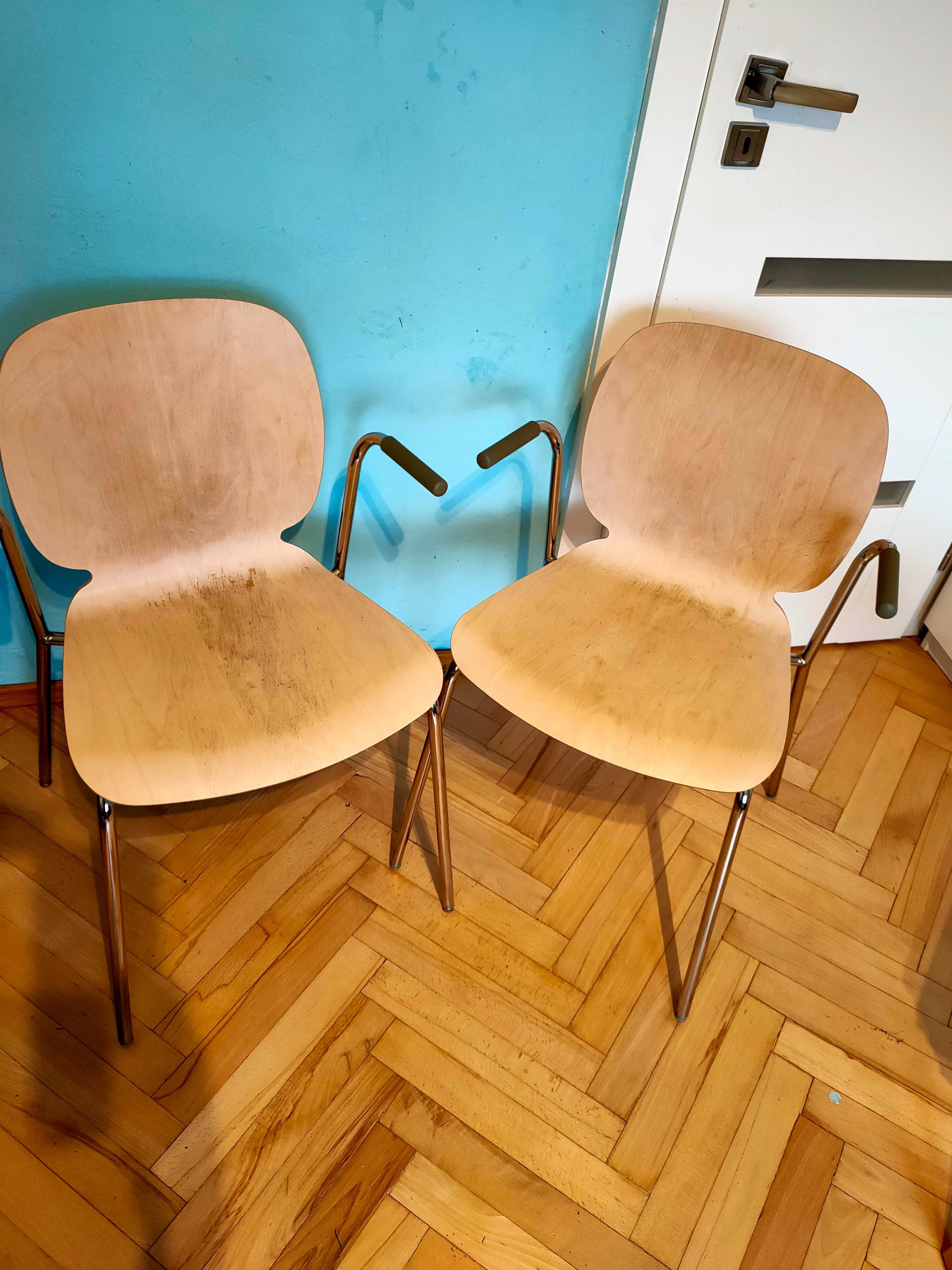 Krzesła IKEA, drewniane