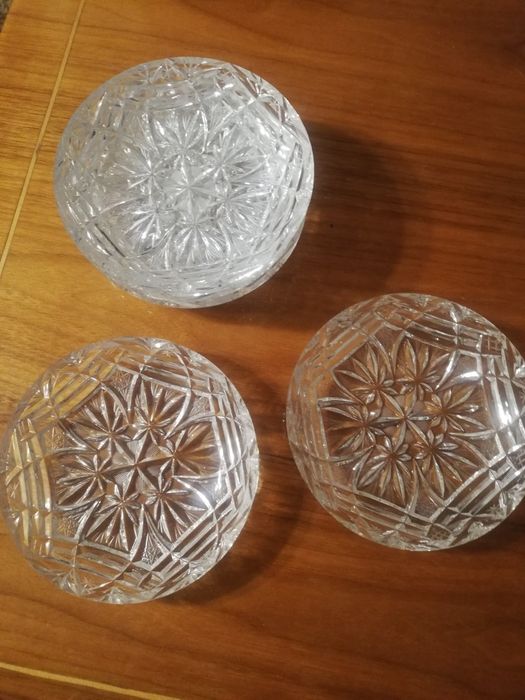 Talerzyki deserowe kryształowe