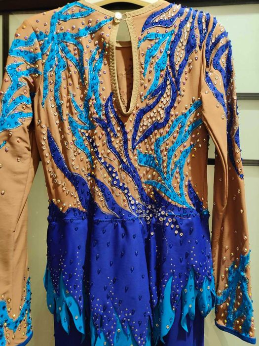 Оренда Синій комбінезон (костюм) для повітряної гімнастики