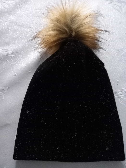 Czapka damska czarna ROSSMAN ACCESSORIES nowa