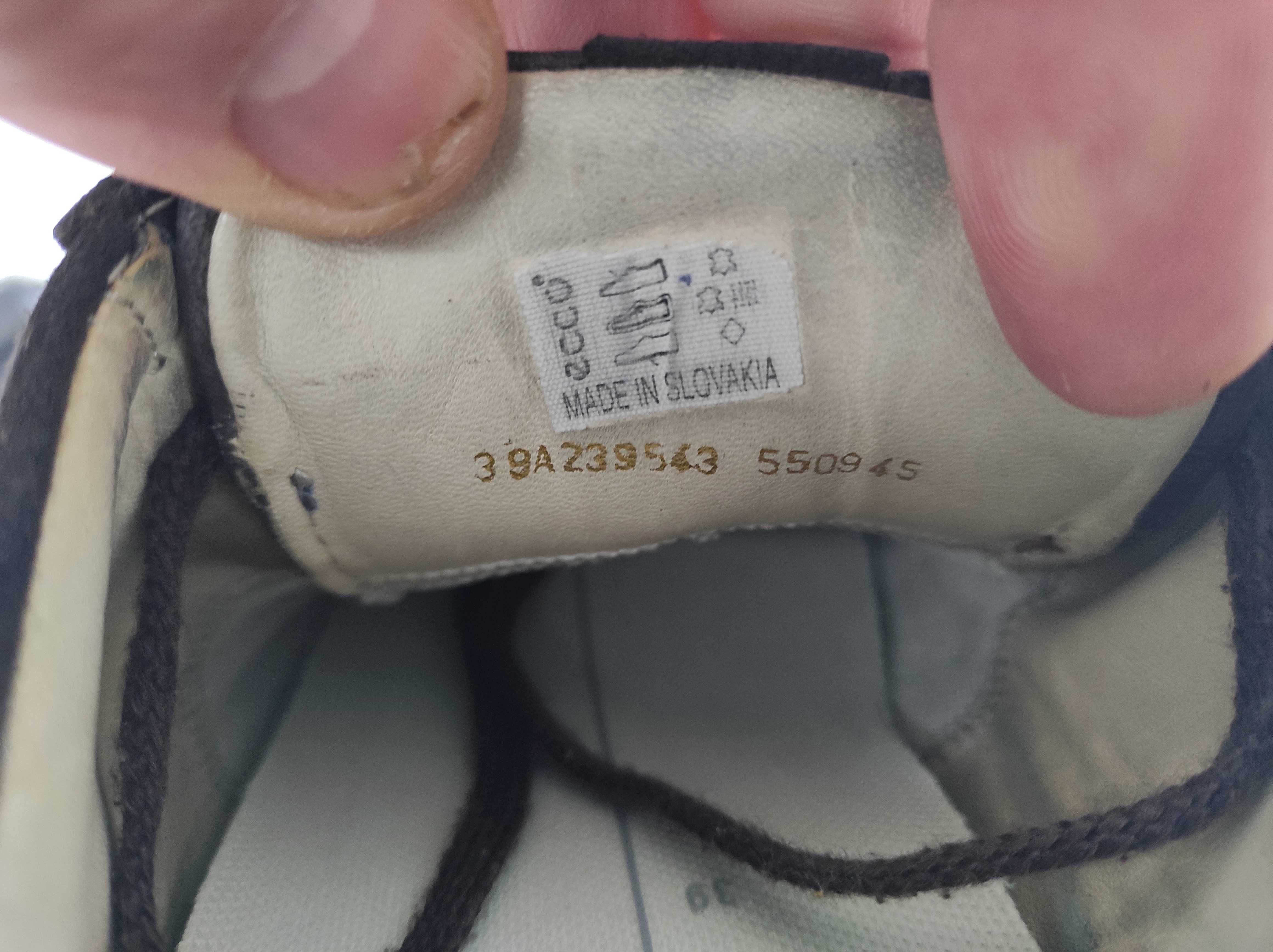 Туфли мокасини кожанние Ecco Danish design р.39