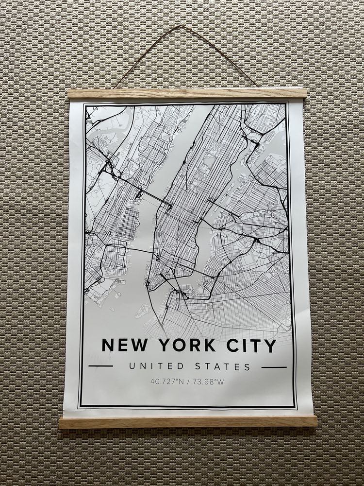 Poster New York City Mapiful