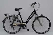 Lekki czarny rower miejsko trekkingowy * Gazelle Fuente xtra 57cm