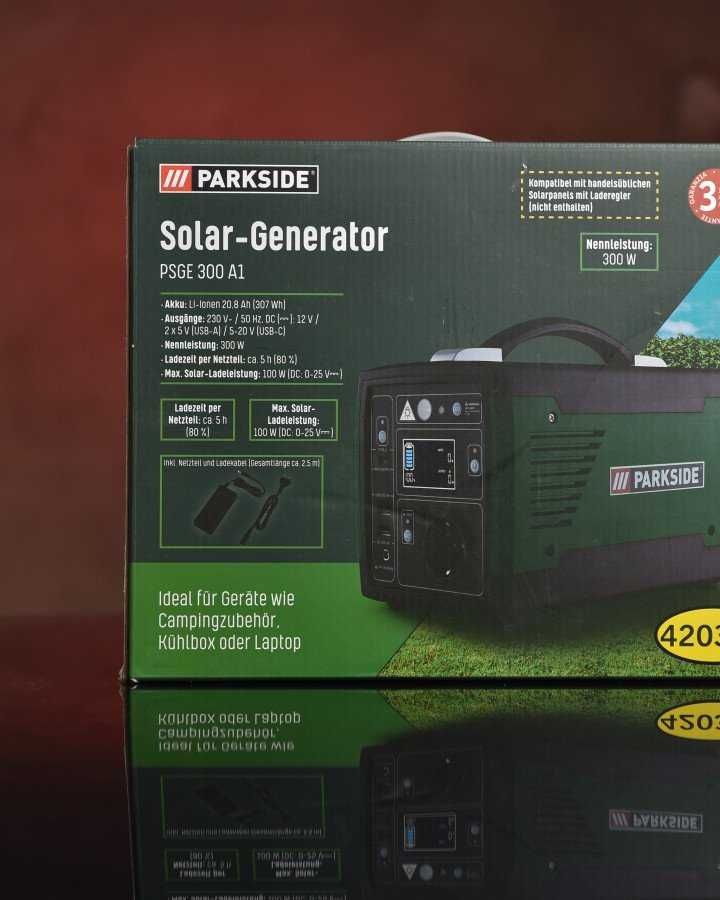 Портативная зарядная станция  parkside solar generator  300 (300 Вт)